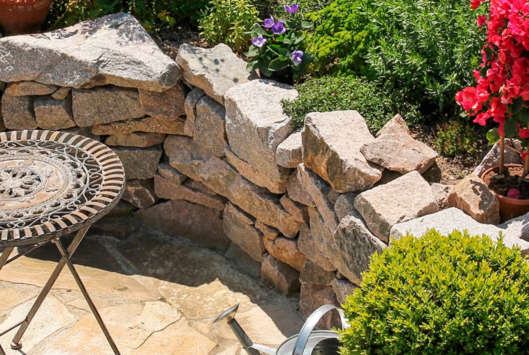 Narturstein Außenbereich